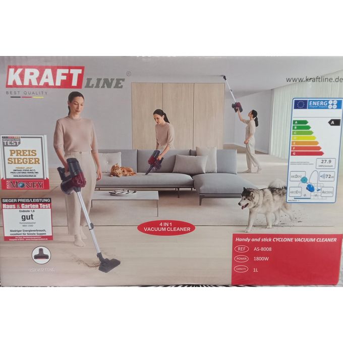 Kraft line Aspirateur 4 en 1 à main 1400w à fil