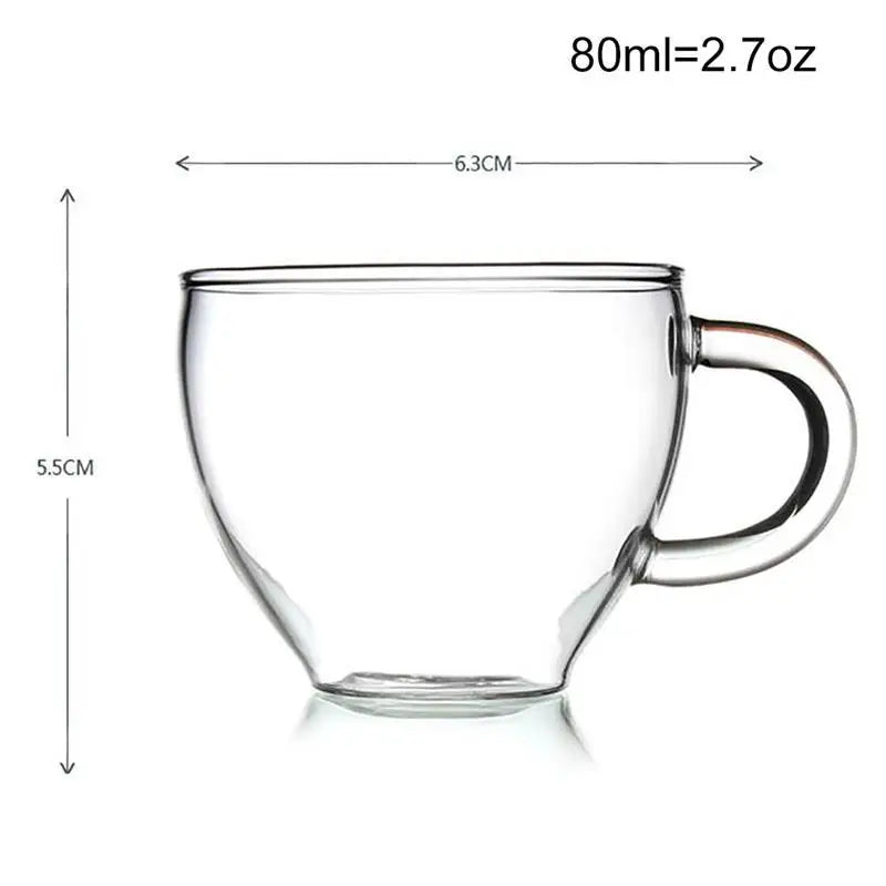 Lot de 6 Tasses à expresso 80ml