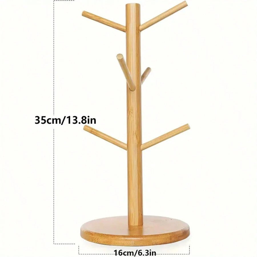 Porte-tasse en bambou en forme d'arbre