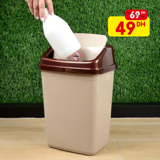 Poubelle en plastique avec couvercle basculant 10L