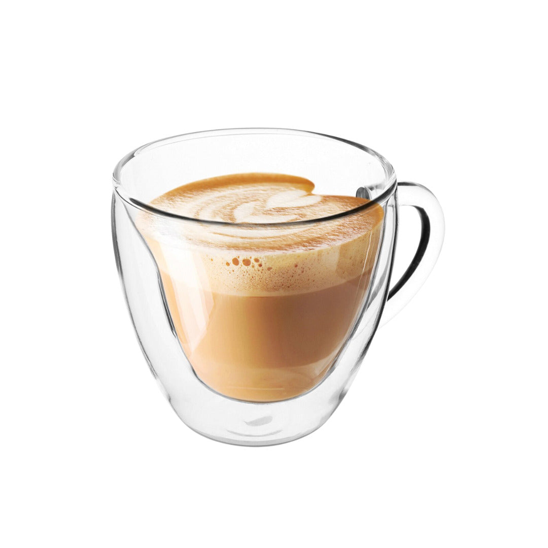 Tasse double paroi en verre 90ml (forme de coeur)